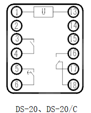 DS-20系列時間繼電器接線圖