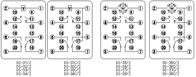 DS-30系列時間繼電器接線圖